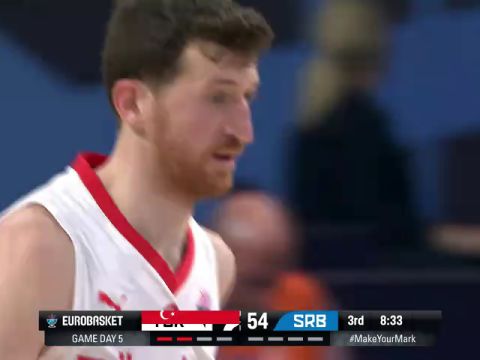 男篮欧洲杯：土耳其vs塞尔维亚第3节中文解说回放