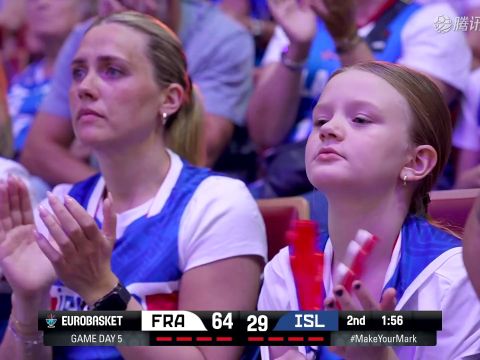 2025/26赛季男篮欧洲杯D组小组赛：法国 VS 冰岛 全场回放