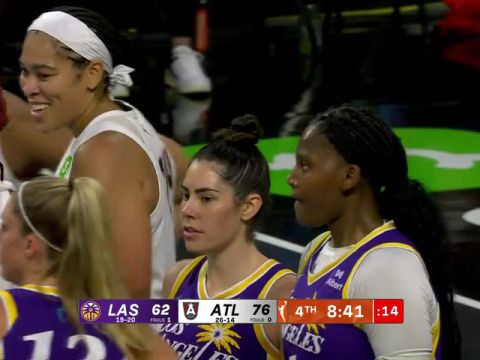 洛杉矶火花vs亚特兰大梦想第4节英文原声回放