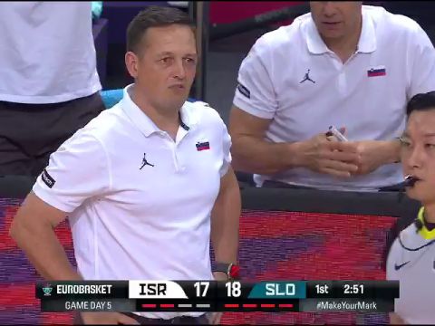 男篮欧洲杯：以色列vs斯洛文尼亚英文原声全场回放