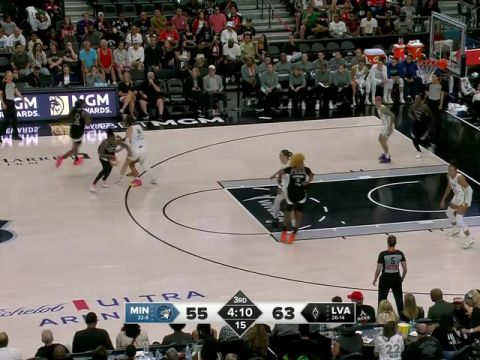 明尼苏达山猫vs拉斯维加斯王牌第3节中文解说回放