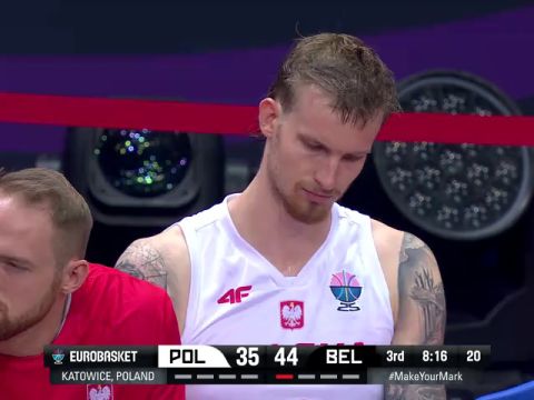 男篮欧洲杯：波兰vs比利时第3节英文原声回放