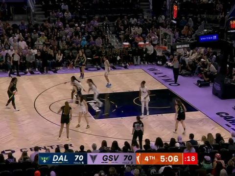 WNBA常规赛：达拉斯飞翼vs金州瓦尔基里第4节中文解说回放