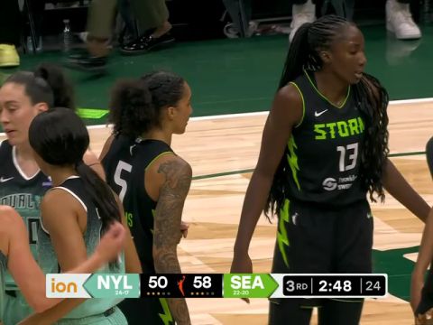 纽约自由人vs西雅图风暴第3节中文解说回放