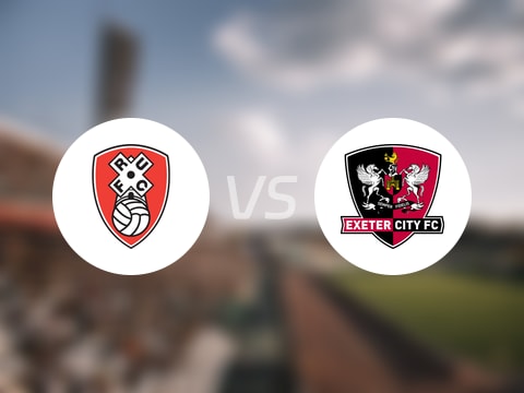 【英甲】罗瑟汉姆vs埃克塞特城比赛结果：罗瑟汉姆(1-0)埃克塞特城比分战报(2025年09月06日)