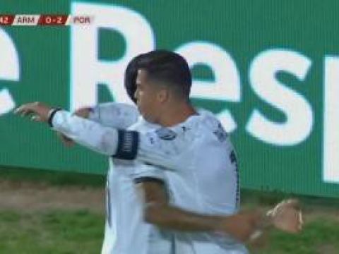 [进球视频]Siuuuuu！内托斜45度传中，C罗包抄破门收获941球