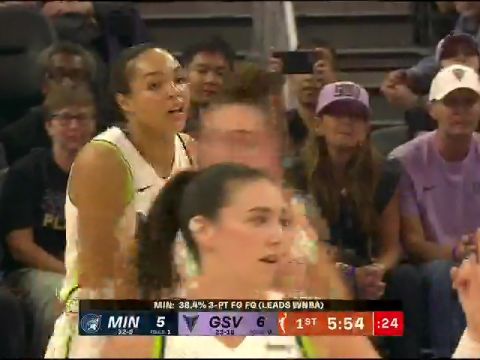 明尼苏达山猫vs金州瓦尔基里第1节英文原声回放