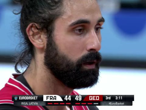 法国vs格鲁吉亚第3节英文原声回放