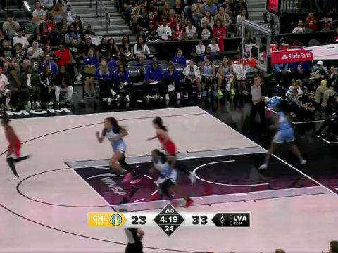 WNBA常规赛：芝加哥天空vs拉斯维加斯王牌第2节中文解说回放