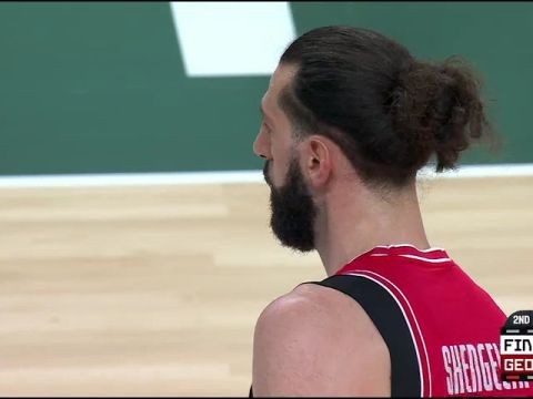 男篮欧洲杯1/4决赛：芬兰vs格鲁吉亚第2节英文原声回放