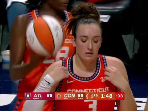 WNBA常规赛：亚特兰大梦想vs康涅狄格阳光第3节英文原声回放