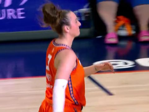 WNBA常规赛：亚特兰大梦想vs康涅狄格阳光第1节英文原声回放