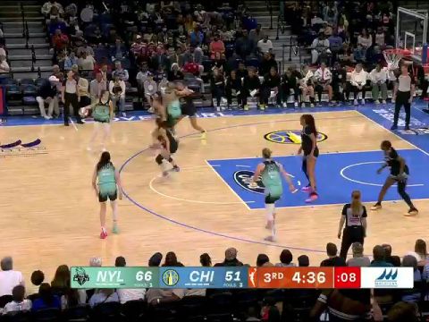 WNBA常规赛：纽约自由人vs芝加哥天空第3节英文原声回放