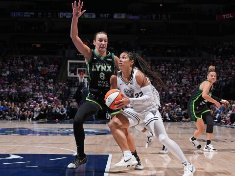 金州瓦尔基里53-72明尼苏达山猫 科利尔携手希尔德曼合砍40分轻松战胜瓦尔基里