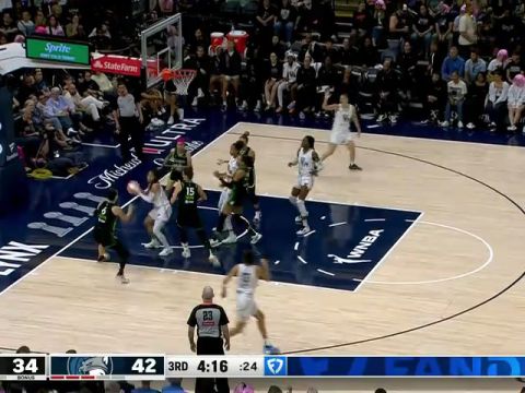 金州瓦尔基里vs明尼苏达山猫第3节英文原声回放