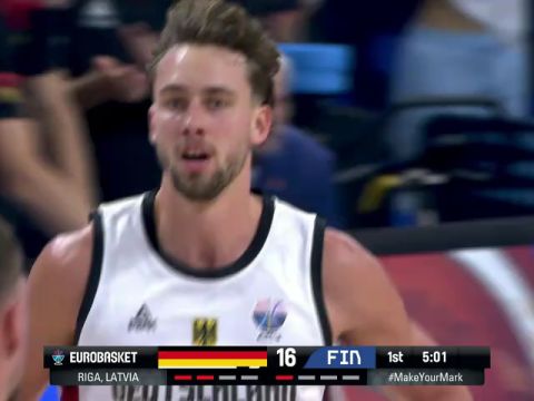 男篮欧洲杯半决赛：德国vs芬兰第1节中文解说回放