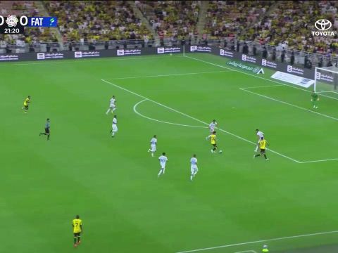 [沙特联全场集锦] 沙特联-本泽马缺席贝尔温双响 吉达联合4-2哈萨征服