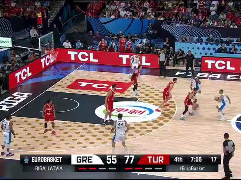 男篮欧洲杯半决赛：希腊vs土耳其英文原声全场回放
