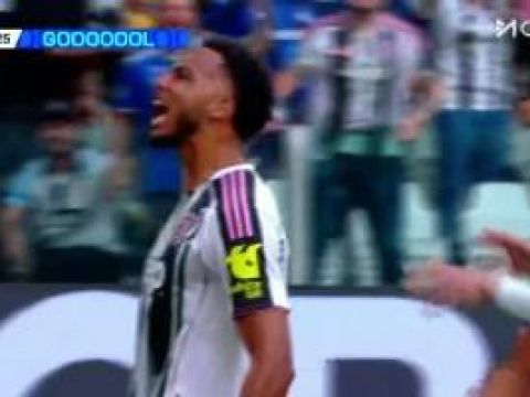 [进球视频]尤文1-0领先国米！布雷默极限勾传中路，凯利不停球推射破门！