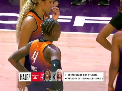 纽约自由人vs菲尼克斯水星第2节英文原声回放