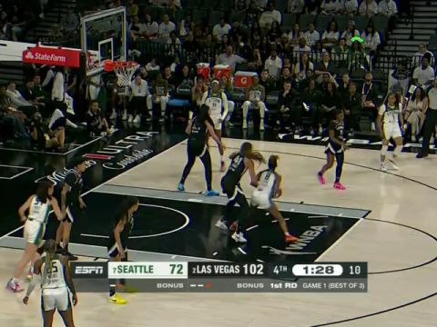 西雅图风暴vs拉斯维加斯王牌第4节中文解说回放