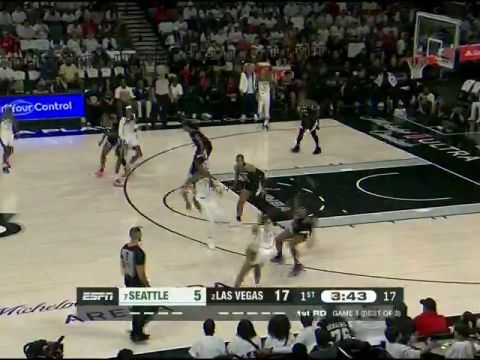 西雅图风暴vs拉斯维加斯王牌第1节英文原声回放