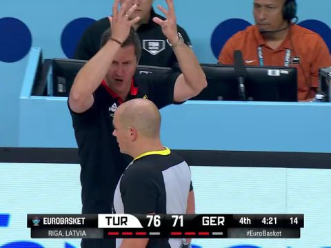 男篮欧洲杯决赛：土耳其vs德国第4节中文解说回放