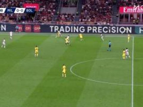 [射门中柱]门柱单防！埃斯图皮尼安晃开角度施射击中立柱