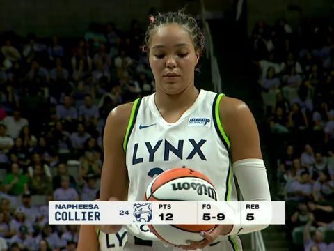 明尼苏达山猫vs金州瓦尔基里第3节英文原声回放