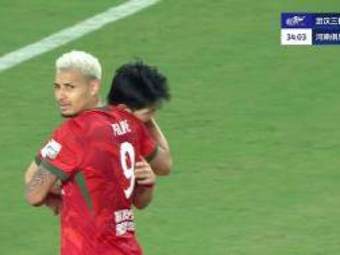 [进球视频] 河南2-0领先武汉三镇 卢永涛混战中得球扫射得手