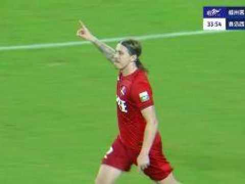 [进球视频] 梅州1-1扳平比分！奥马尔松抽射破门