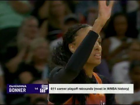 WNBA季后赛：纽约自由人vs菲尼克斯水星第3节英文原声回放