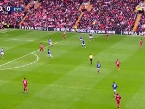 [进球视频]萨拉赫挑传助攻！赫拉芬贝赫凌空撩射得手，利物浦1-0埃弗顿