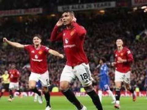 [咪咕全场集锦]剧情拉满！十人曼联2-1十人切尔西 桑切斯、卡塞米罗染红B费建功