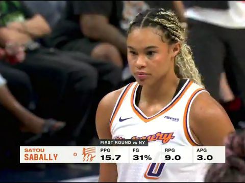 WNBA季后赛：菲尼克斯水星vs明尼苏达山猫第1节英文原声回放