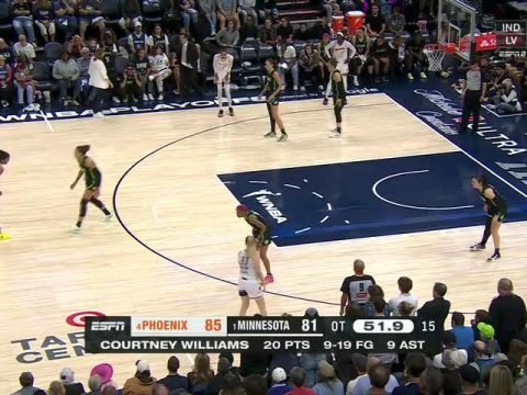 WNBA季后赛：菲尼克斯水星vs明尼苏达山猫加时赛中文解说回放