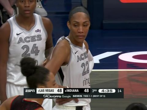 拉斯维加斯王牌vs印第安纳狂热第3节中文解说回放