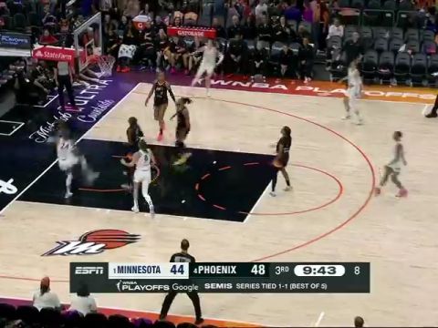 WNBA季后赛：明尼苏达山猫vs菲尼克斯水星英文原声全场回放