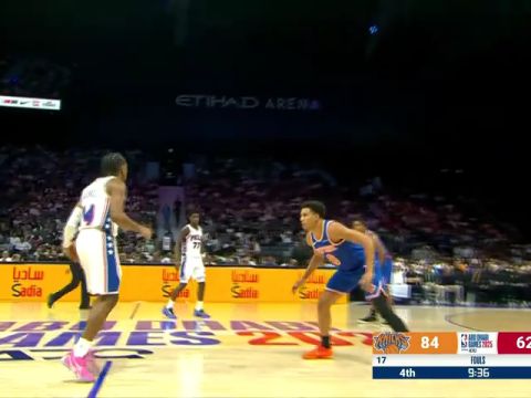 NBA季前赛：76人vs尼克斯第4节中文解说回放