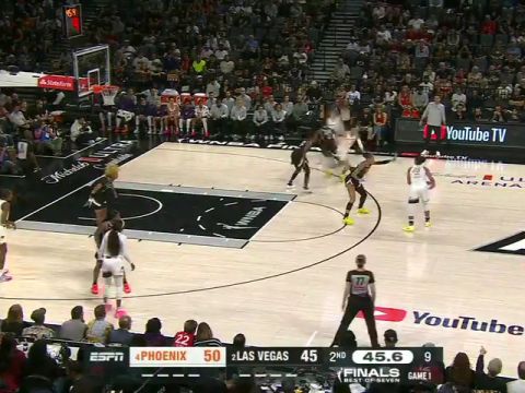 菲尼克斯水星vs拉斯维加斯王牌第2节英文原声回放