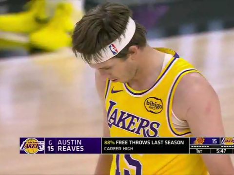 NBA季前赛：太阳vs湖人第1节英文原声回放