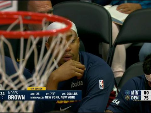 NBA季前赛：森林狼vs掘金第3节英文原声回放