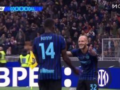 [进球视频]传射建功！迪马尔科下底传中，博尼前点头球破门