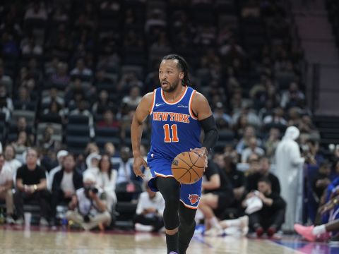 布伦森vs费城集锦 首发出战投篮10中5拿下14分半场结束打卡下班