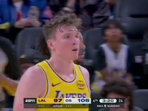 NBA季前赛：湖人vs勇士第4节中文解说回放