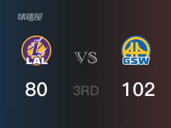 勇士三节领先湖人，穆迪得到19分，文森特得到16分