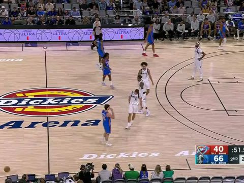 NBA季前赛：雷霆vs独行侠第2节中文解说回放