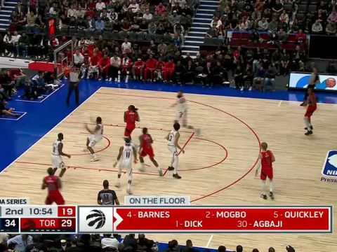 NBA季前赛：掘金vs猛龙第2节中文解说回放