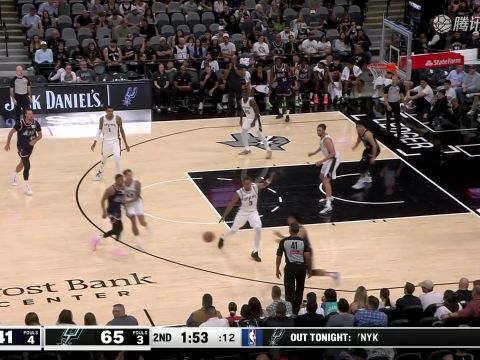 NBA季前赛：广州龙狮vs马刺中文解说全场回放