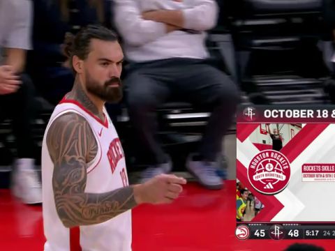 NBA季前赛：老鹰vs火箭第2节中文解说回放